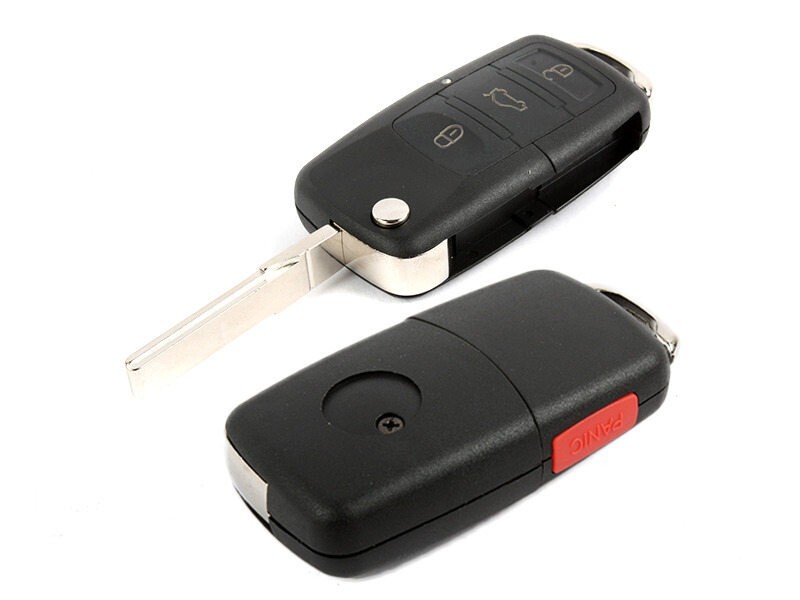 VW用 Jetta ジェッタ 4ボタン リペア 交換用 リモコン キーケース シェル ブランクキー付拍卖