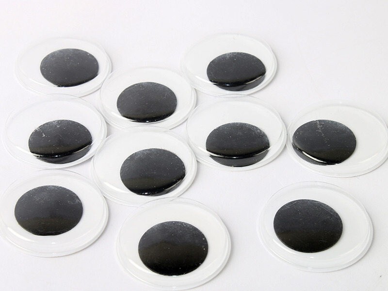 DIY 手芸 手作りなど アクセサリー 素材 動く 目玉 10個入#25MM拍卖