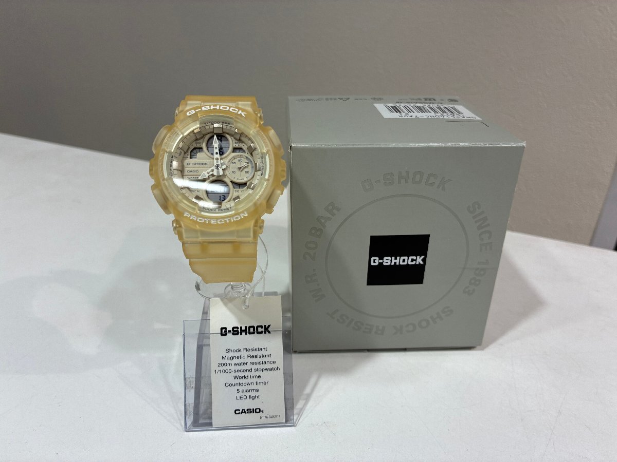 【CASIO G-SHOCK】 カシオ ジーショック アナログ2針 クォーツ式 GMA-S140NC-7ADR スケルトン 腕時計 SY02-G2Z◎拍卖