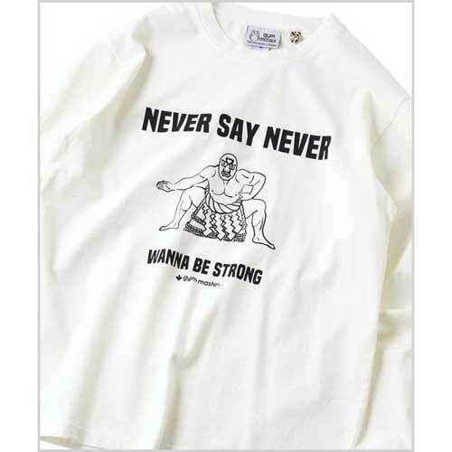 GYM MASTER ジムマスター G633735 6.2oz ピグメントNEVER SAY NEVER ロンTEE ナチュラル(30) Mサイズ 新品拍卖