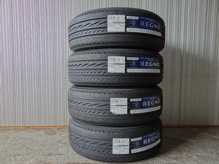 ★235/60R18 103V 235 60 18 REGNO GRVⅡ レグノ 24年製 夏 サマータイヤ 4本価格 総額 83000円/88000円拍卖