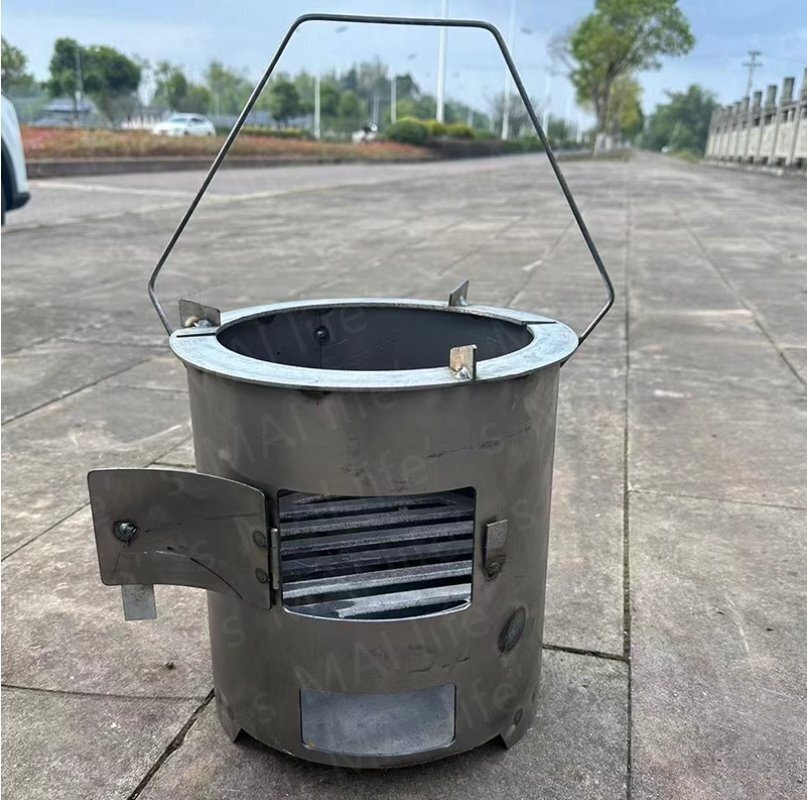 多機能家庭用炭火炉・囲炉裏・野外料理・バーベキュー・炒め物・暖房用ストーブ拍卖