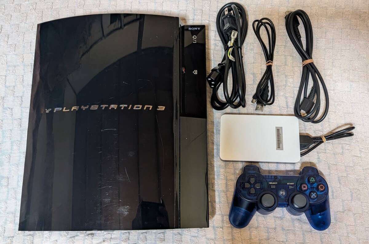 修理済PS3本体、外付けSSD、ゲームソフトセット拍卖