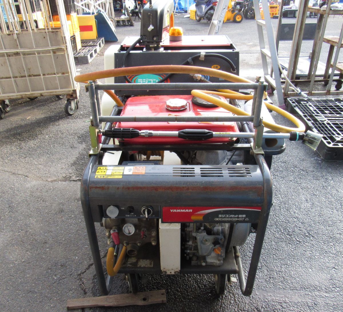 ■ BEj ヤンマー ラジコン動噴 セット動噴 CPA100RC-IV A CP100 ディーゼル 鳥取県 中古 基本動作確認 電池新品拍卖