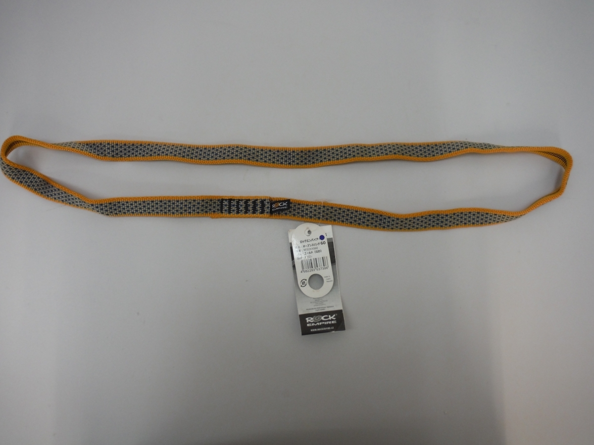 ○BEj ROCK EMPIRE ロックエンパイヤー オープンスリング 20mmx60cm RE52XX060_GD ゴールド 未使用 鳥取県 引取歓迎拍卖