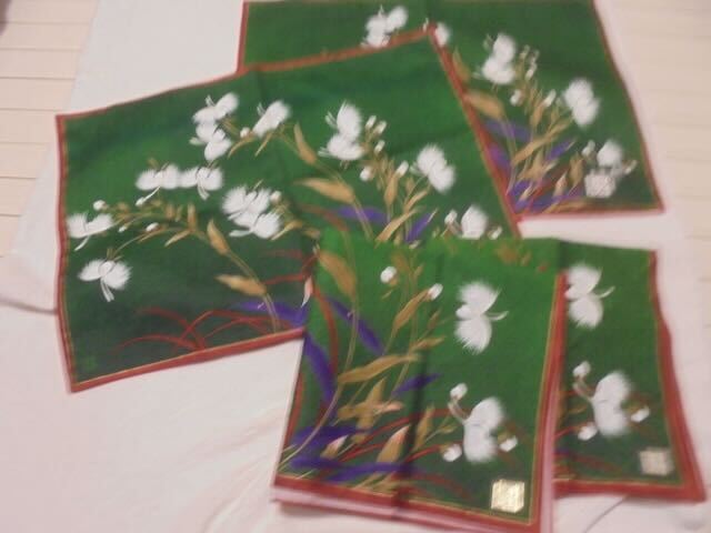 九谷長右衛門 テーブルマット ランチョンマット 2枚、 クロス2枚セット拍卖