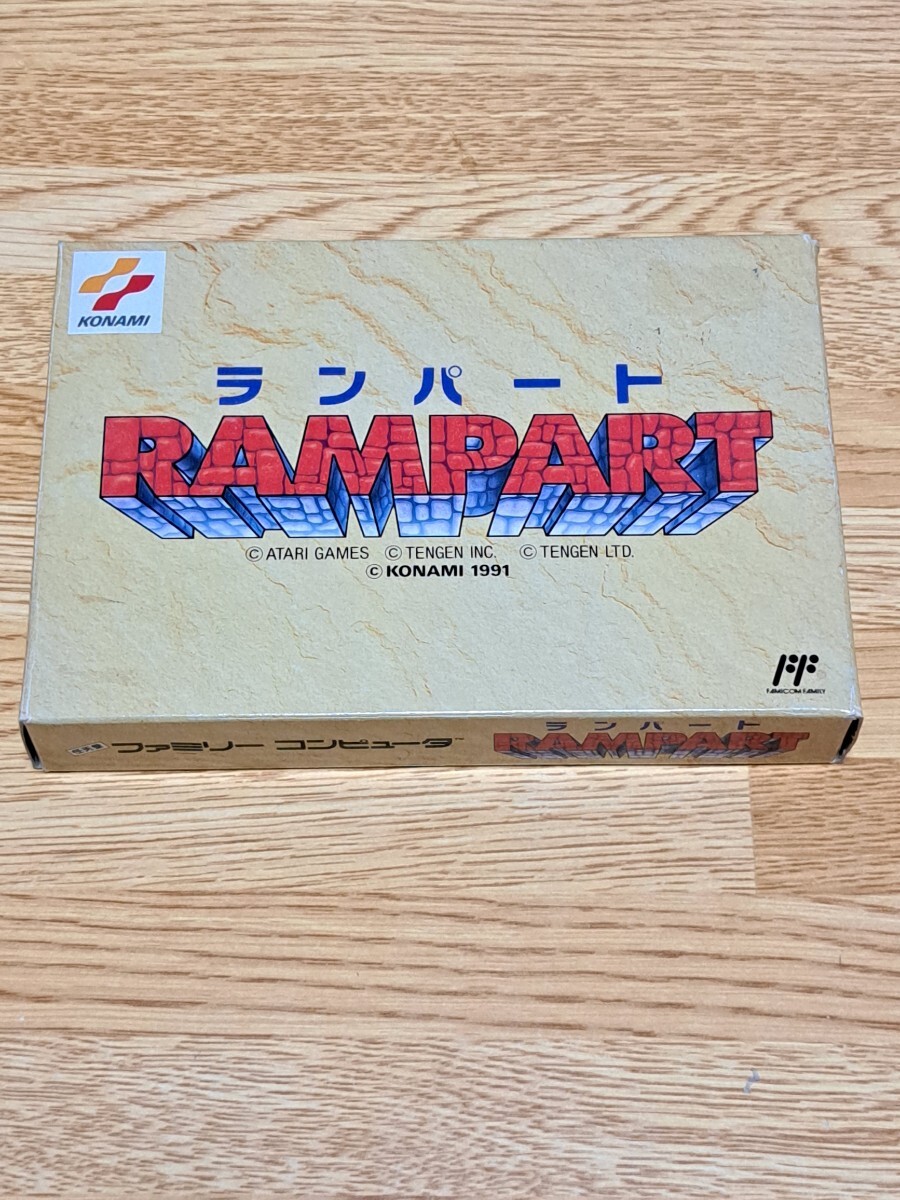 ファミコン ランパート 箱説チラシ付 コナミ拍卖