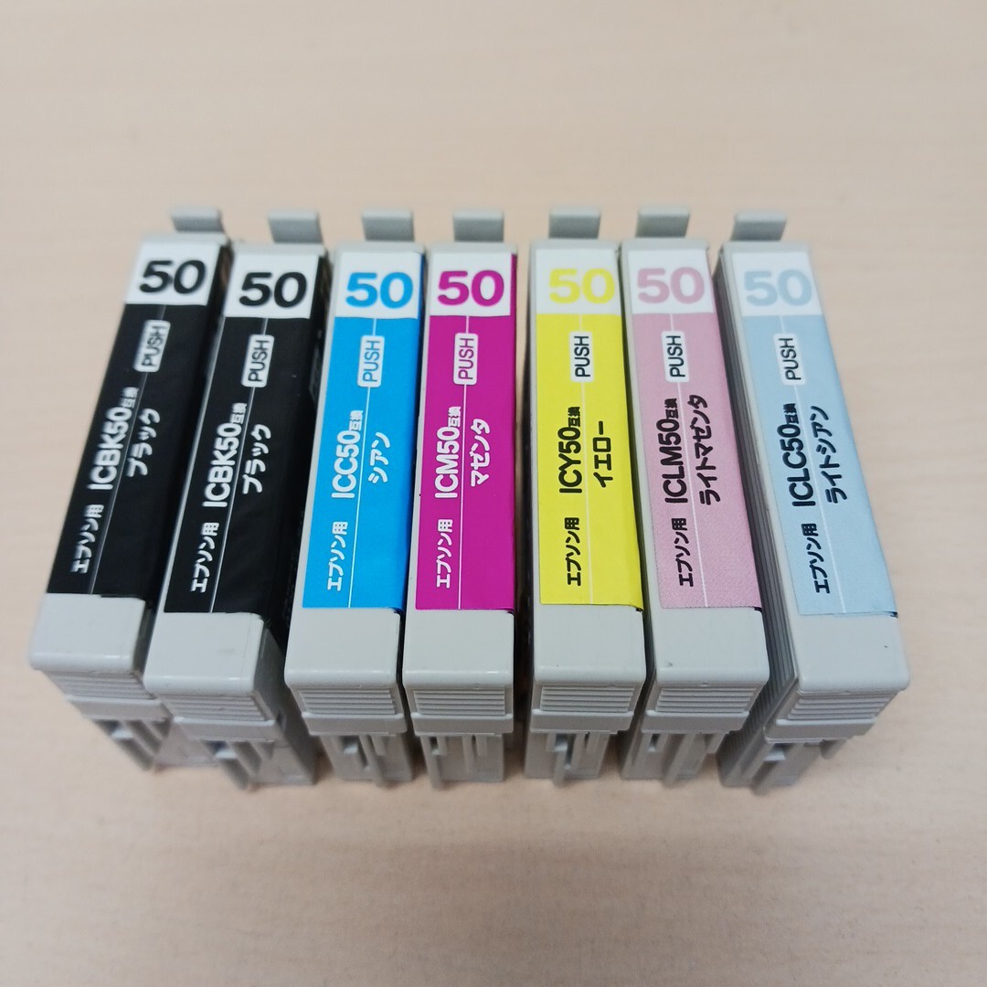 y102414k ecorica 【互換品】エコリカ EPSON エプソン IC6CL50 (BK2/M/C/Y/LC/LM) 7本セット ふうせん拍卖