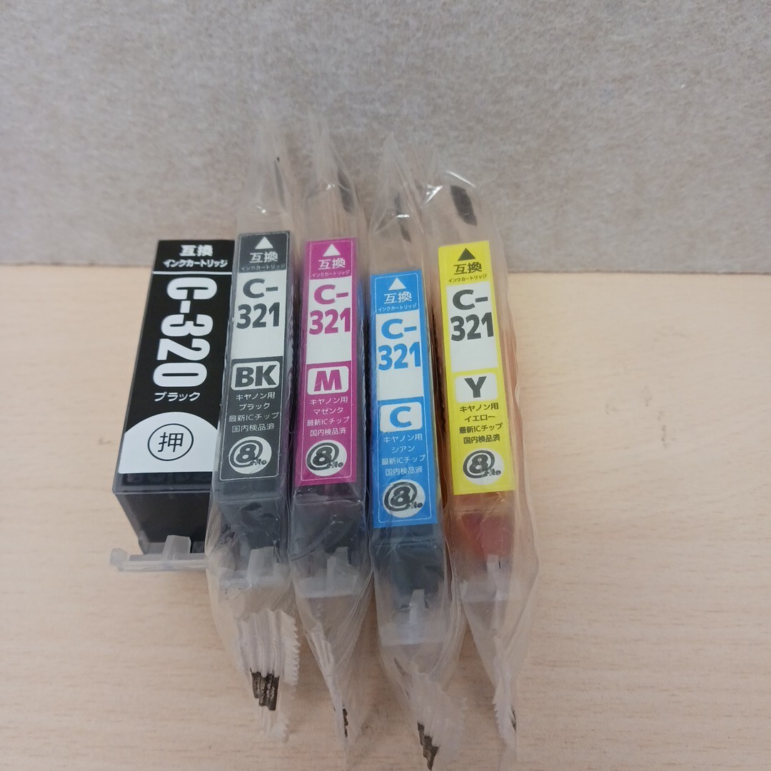 y102415k Canon【互換品】キャノンBCI-321(BK/C/M/Y)+BCI-320(BK) 5本セット インクカートリッジ拍卖