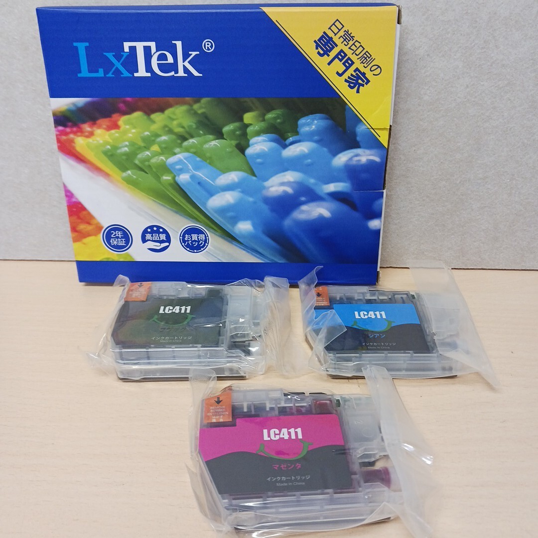 y103111k LxTex【互換品】ブラザー工業 Brother LC411(BK/C/M/Y) 3本セット インクカートリッジ拍卖