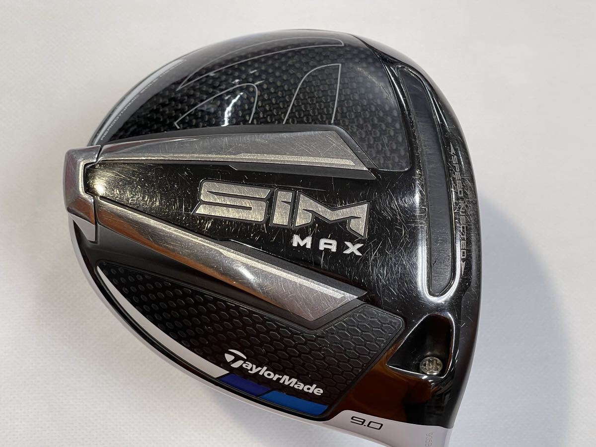 本州のみ送料無料◇1W◇テーラーメイド◇SIM MAX◇TENSEI BLUE TM50◇9度◇S◇45.5in◇300g◇カバーなし拍卖