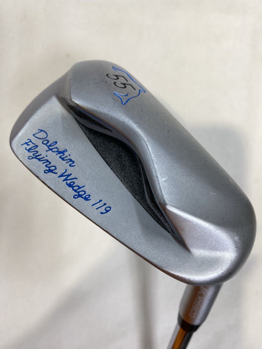 本州のみ送料無料◇即決◇ウェッジ◇キャスコ◇Dolphin Fiying Wedge DFW-119◇オリジナルスチール(ジャンボグリップ)◇55度◇34in◇539g拍卖