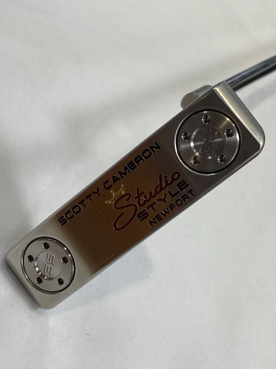 本州のみ送料無料◇即決◇パター◇タイトリスト◇SC STUDIO STYLE NEWPORT◇オリジナルスチール◇33in◇548g◇カバーあり拍卖