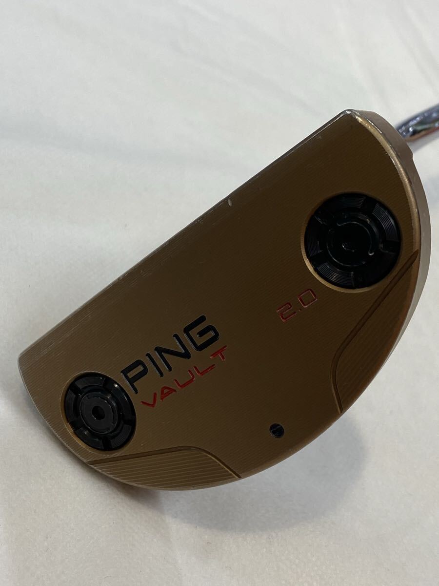 本州のみ送料無料◇即決価格◇パター◇ピン◇VAULT 2.0 PIPER Copper◇オリジナルスチール(PP58グリップ)◇33.5in◇543g◇カバーなし拍卖