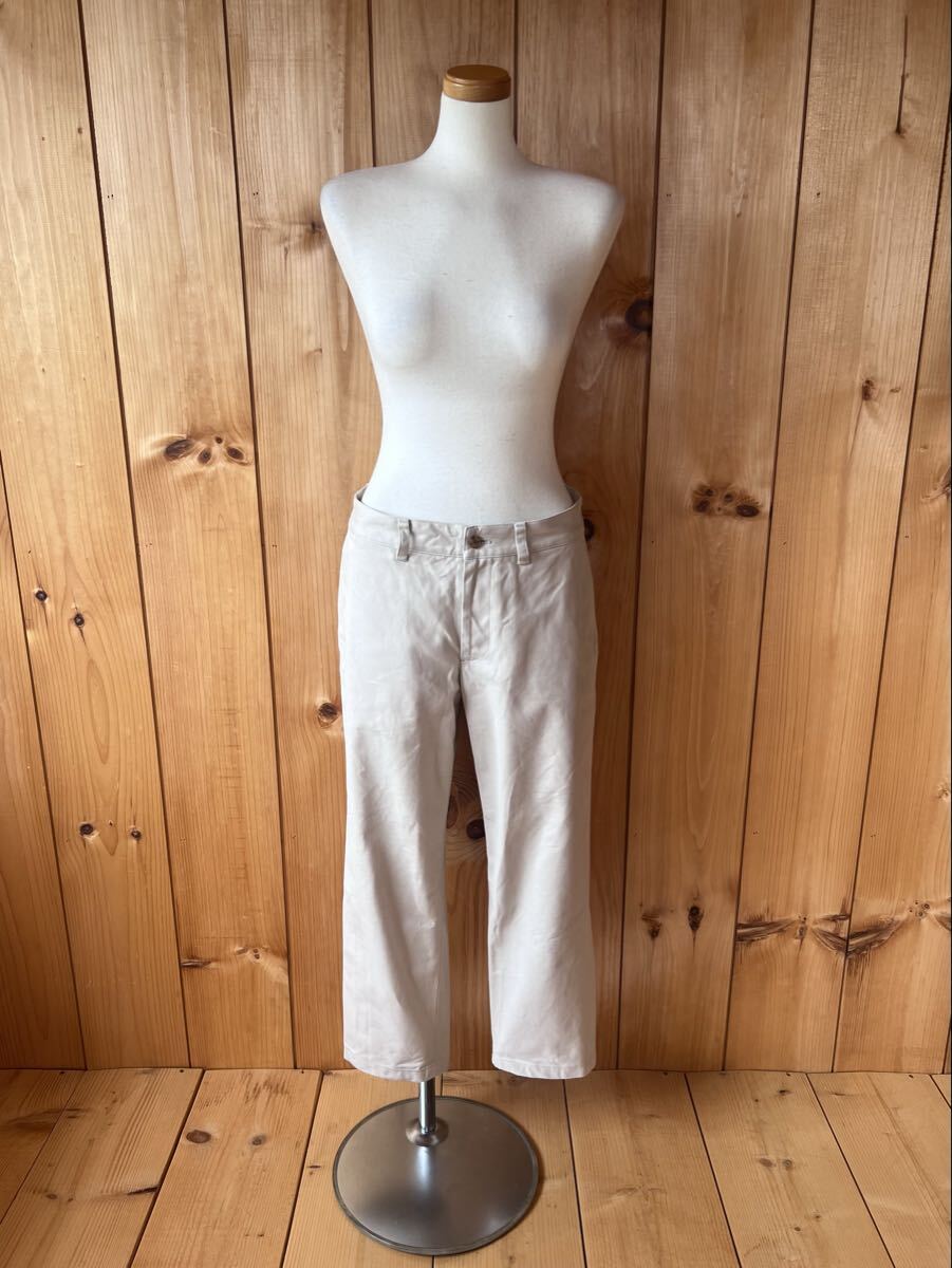 MARGARET HOWELL/マーガレットハウエル/パンツ/Ⅱ/M/コットン/ホワイト/日本製/良品美品拍卖
