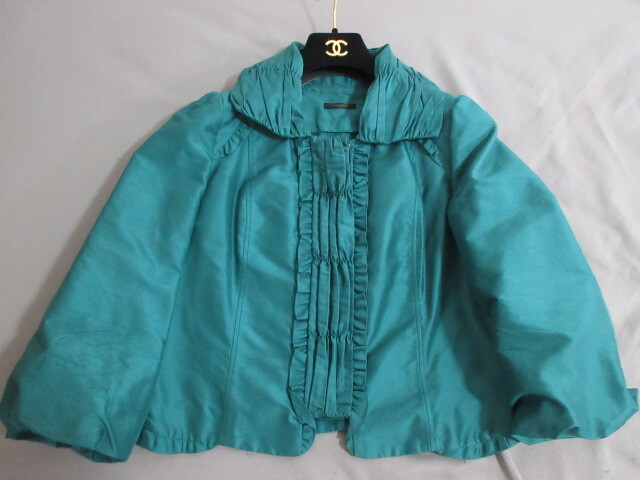 COTOO  シルク100パーセント 三陽商会 ジャケット パーティーにも 日本製 袖は少々バルーン拍卖