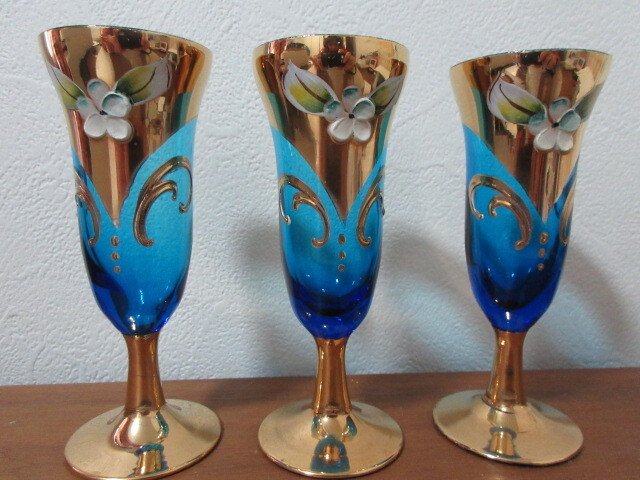 ベネチアンガラス ムラノ イタリア 24金ゴールド ビンテージ拍卖