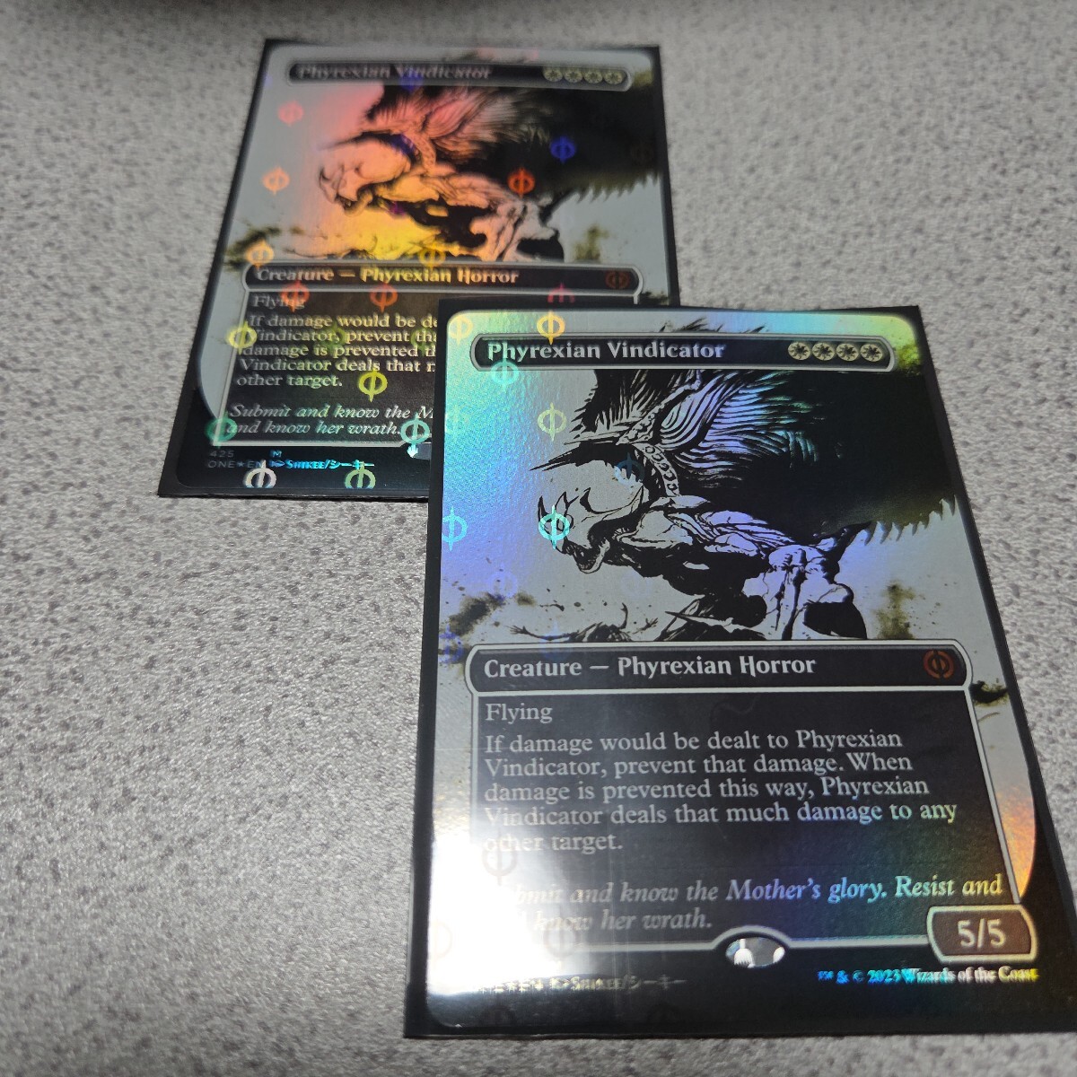 MTG ONE ファイレクシアの立証者 英語ステップ&コンプリートfoil 二枚セット 即決拍卖