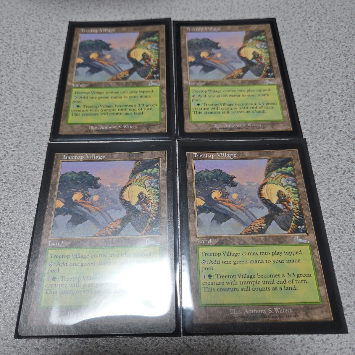 MTG ULG 樹上の村 英語 四枚セット 即決拍卖