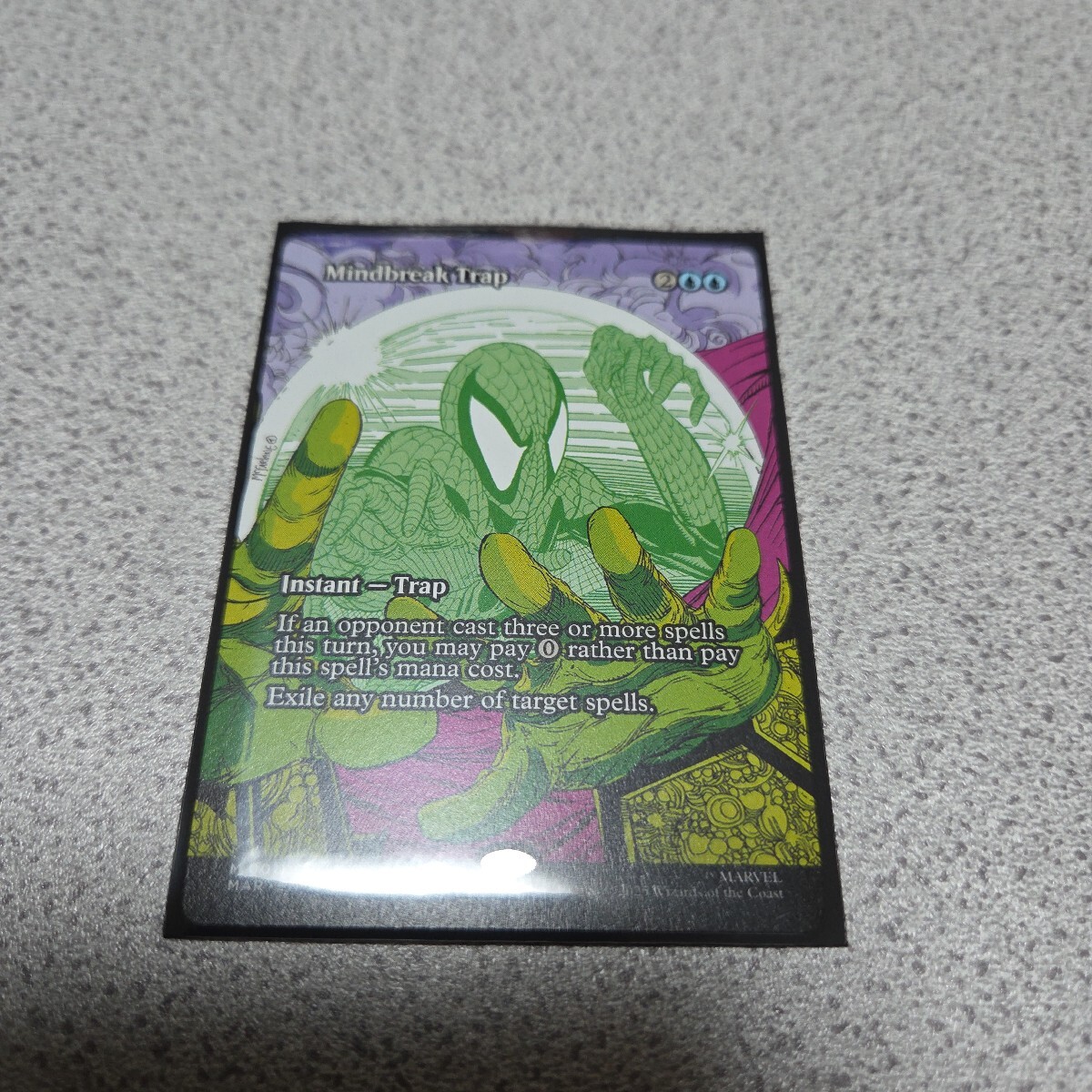 MTG MAR 精神壊しの罠 英語 一枚 ボーダーレス スパイダーマン Spider Man 即決拍卖