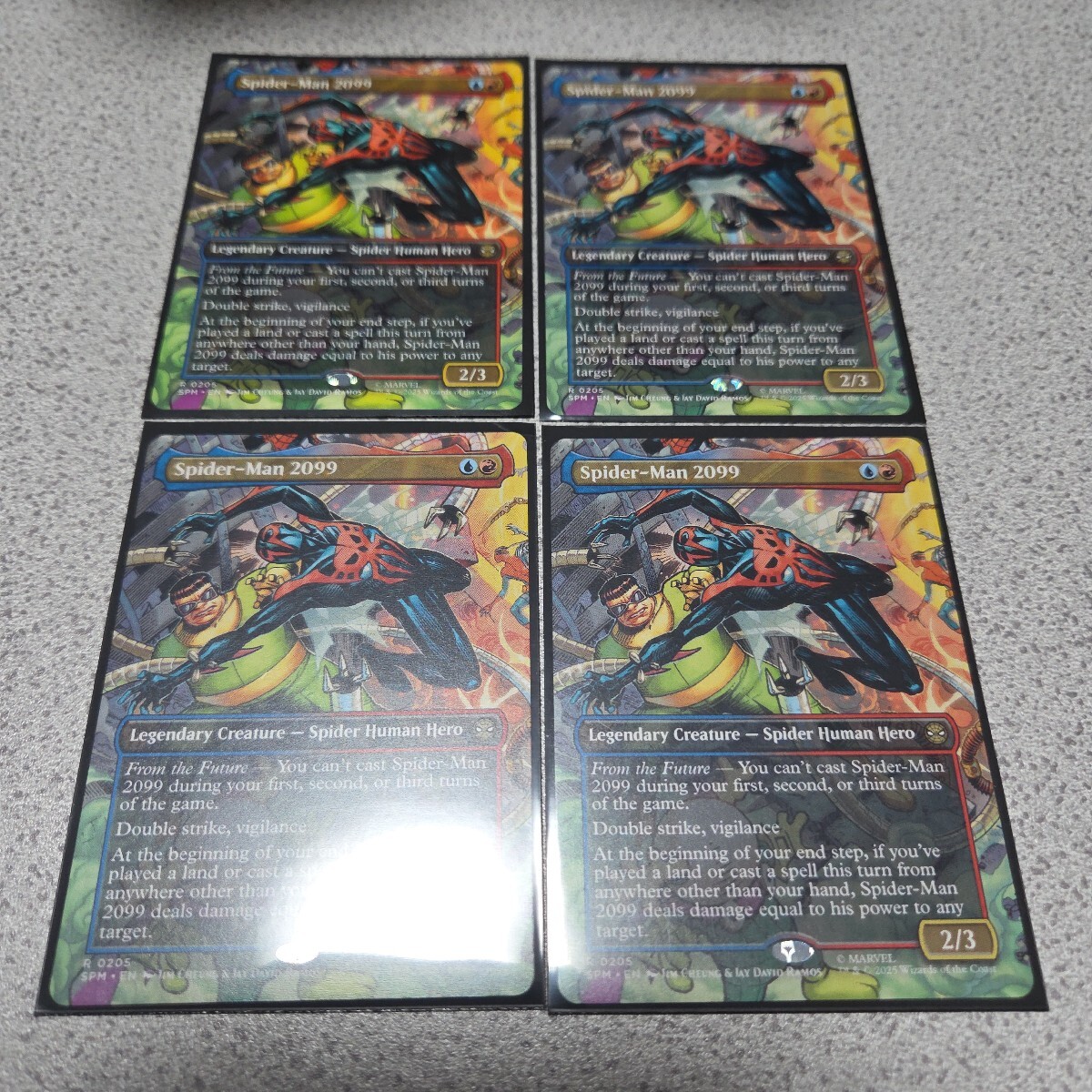 MTG SPM スパイダーマン2099 0205 英語 四枚セット ボーダーレス Spider Man 即決拍卖