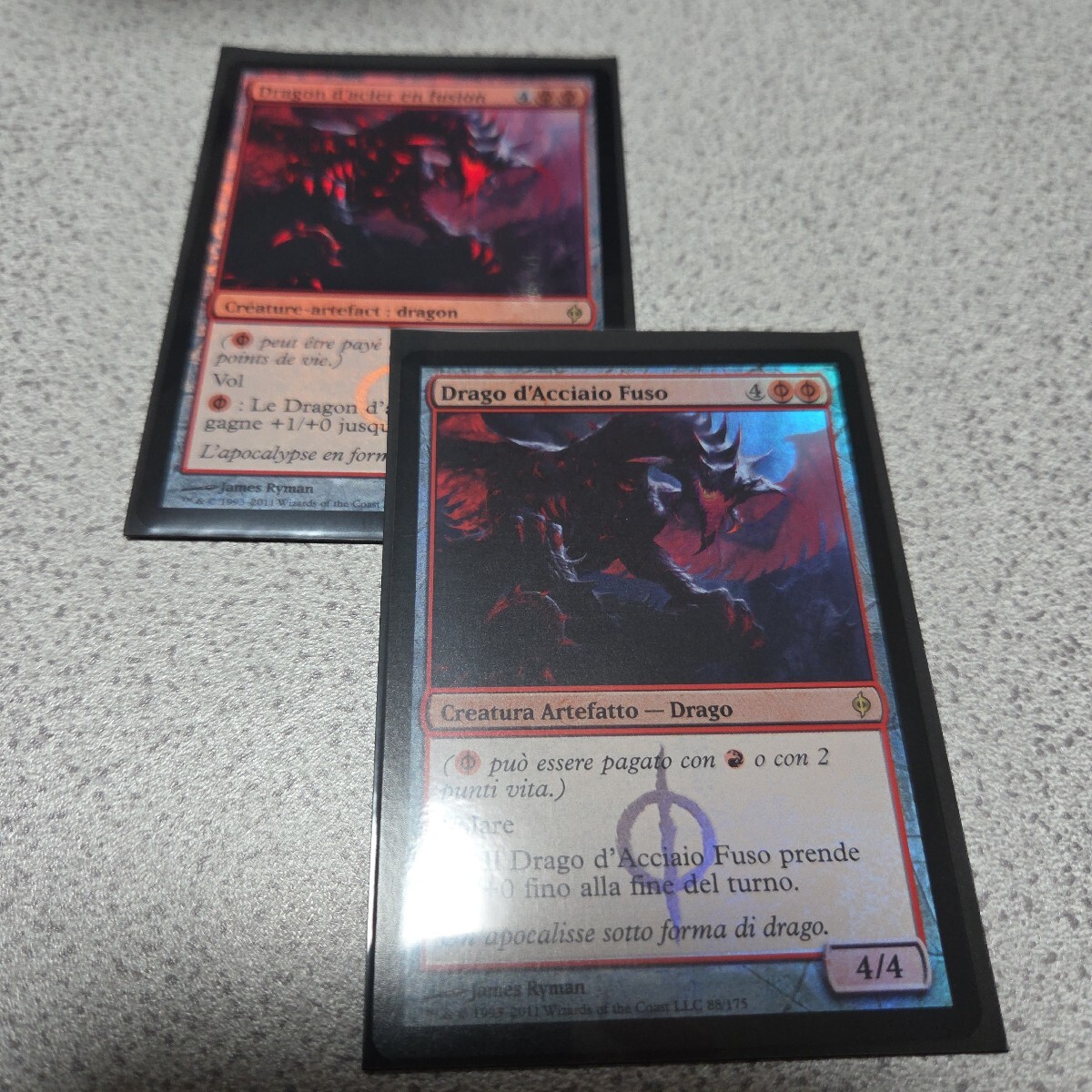 MTG NPH 溶鉄鋼のドラゴン 他言語foil 二枚セット 即決拍卖