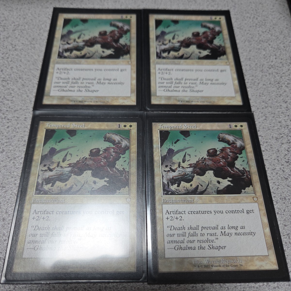 MTG BRC 鍛えられた鋼 英語 四枚セット 旧枠 即決拍卖