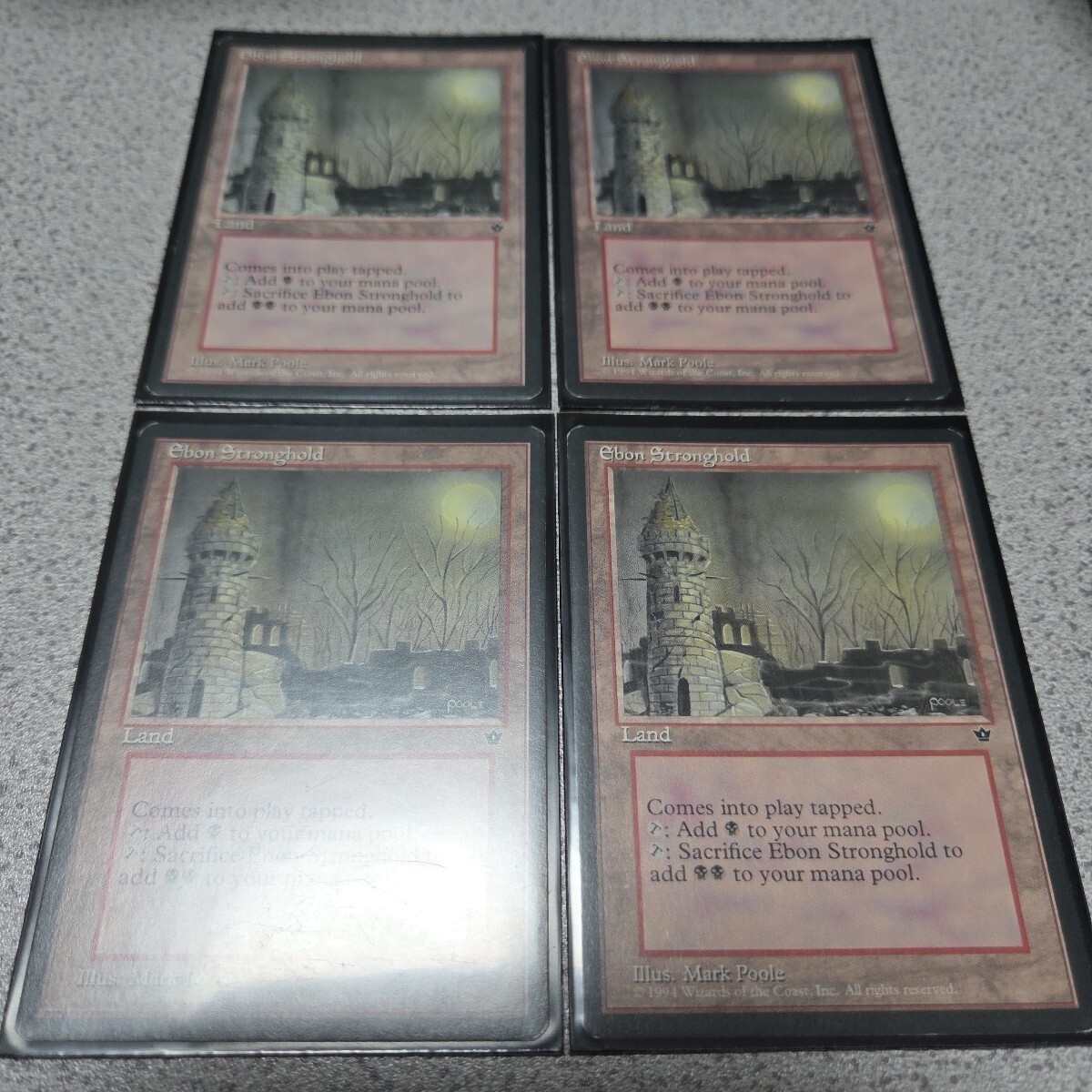 MTG FEM 漆黒の要塞 英語 四枚セット 即決拍卖