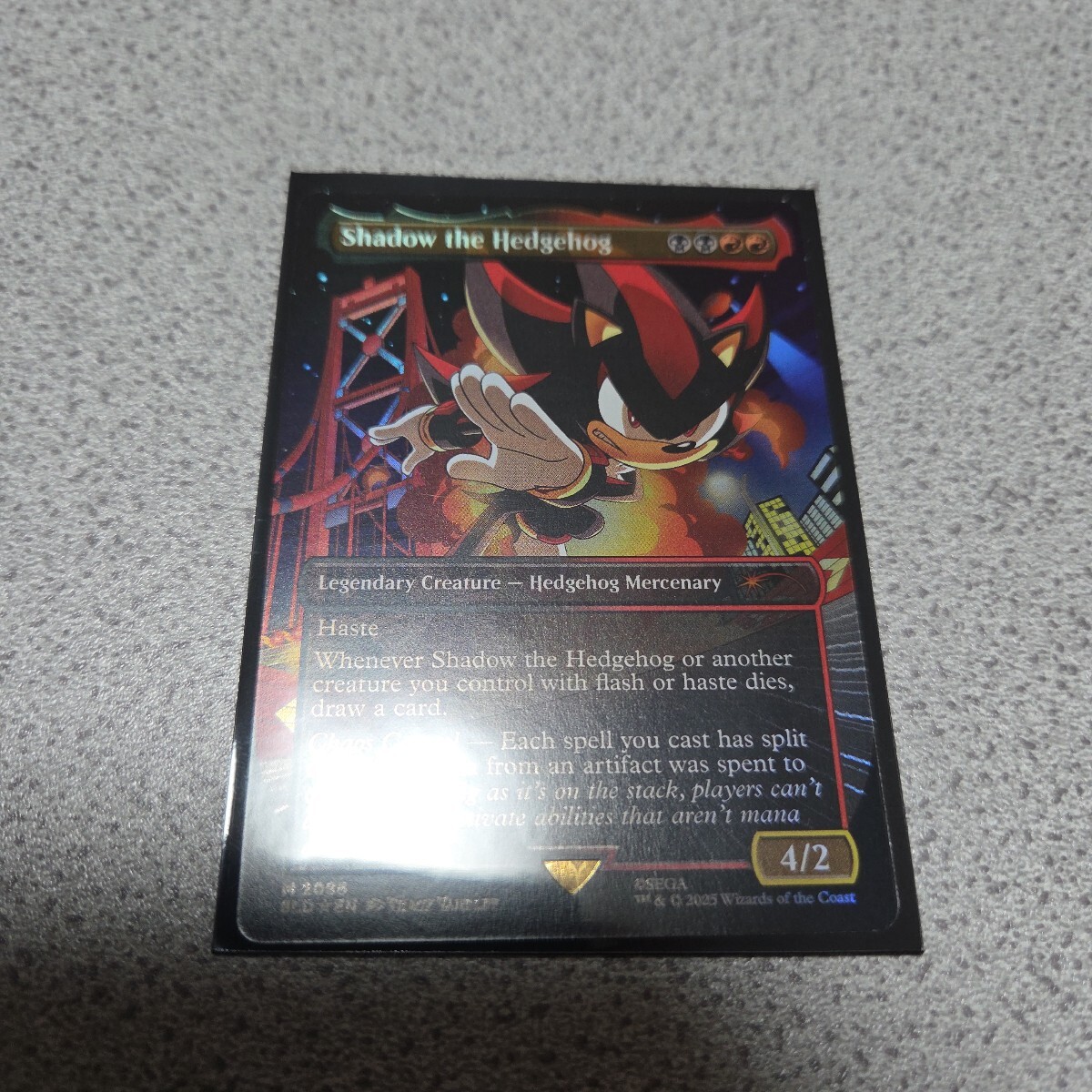 MTG SLD Shadow the Hedgehog 英語foil 一枚 Sonic the hedgehog ソニック Secret lair 即決拍卖