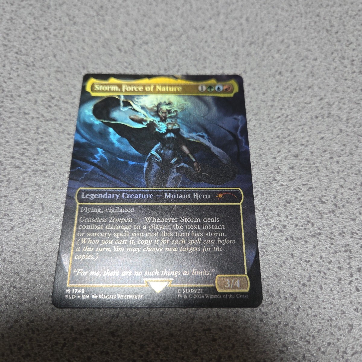 MTG SLD Storm,Force of Nature 英語foil 一枚 Secret lair MARVEL Storm 即決拍卖