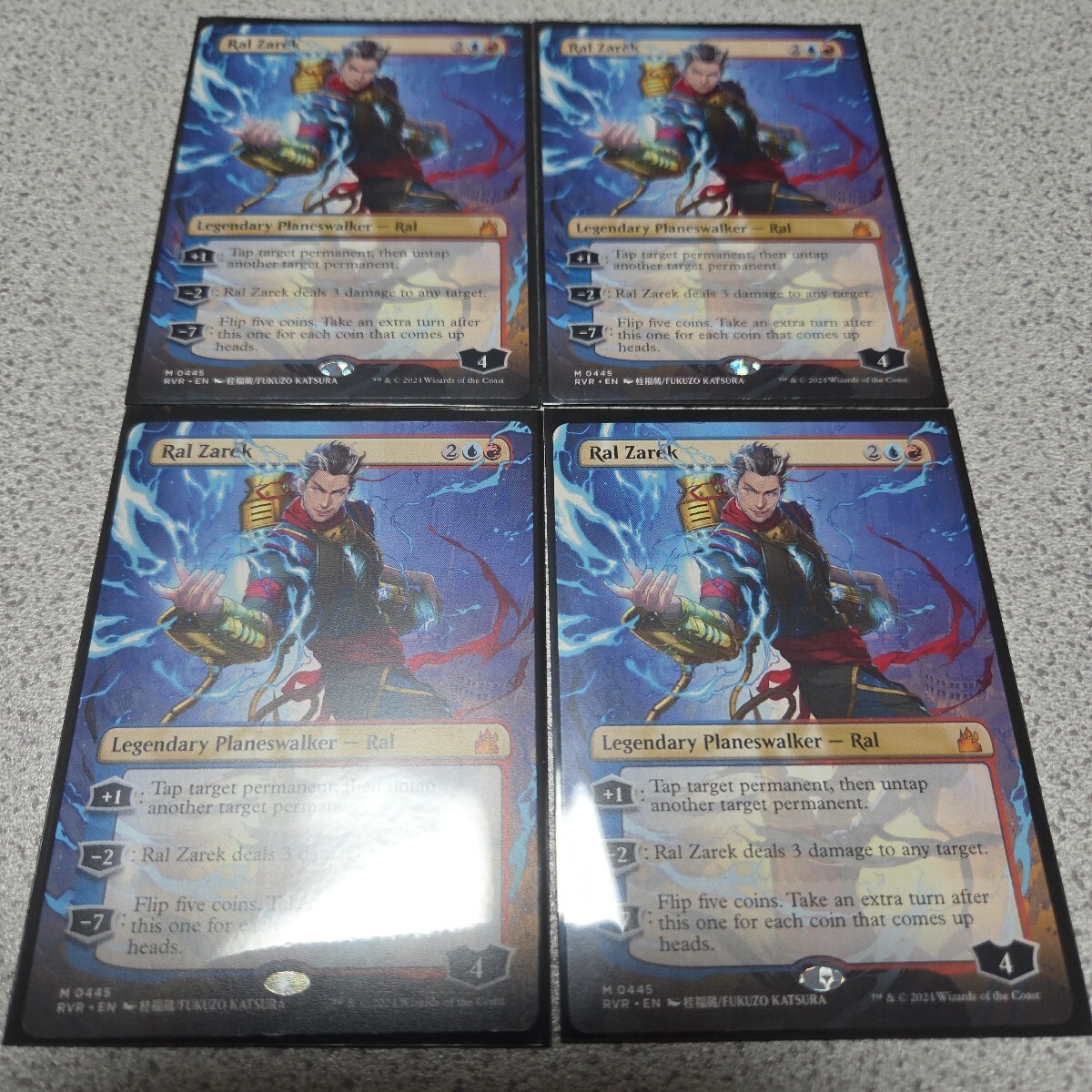 MTG RVR ラル・ザレック 英語 四枚セット ボーダーレス 即決拍卖