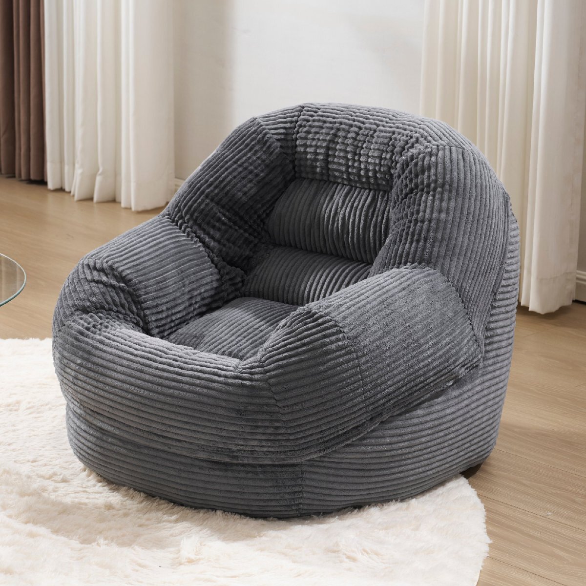 【国内発送】【単品】クッションソファー 座椅子 圧縮梱包 1人掛けソファ シンプル フロアソファー 座る 可愛い外観 実用性 コンパクト 包拍卖