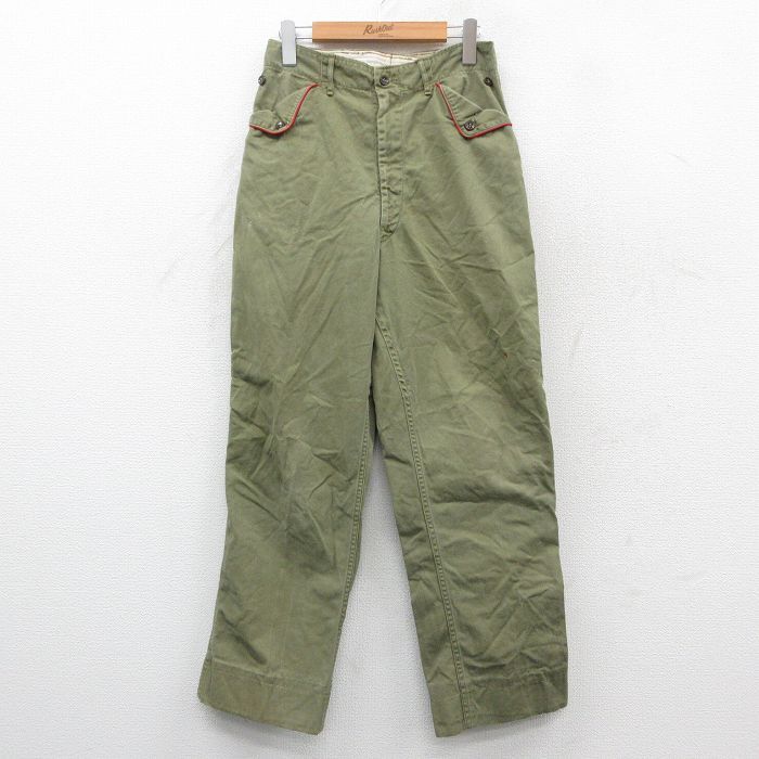 古着 ボーイスカウト パンツ レディース 70s タロン 濃緑 グリーン 25oct20 中古 ボトムス拍卖