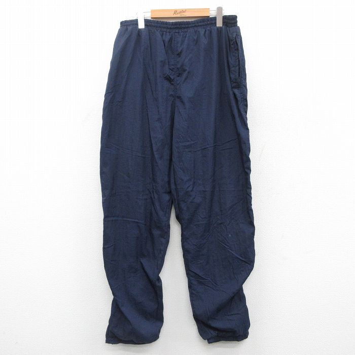 W32/古着 ナイロン パンツ メンズ 00s 紺 ネイビー 25oct18 中古 ボトムス ロング拍卖