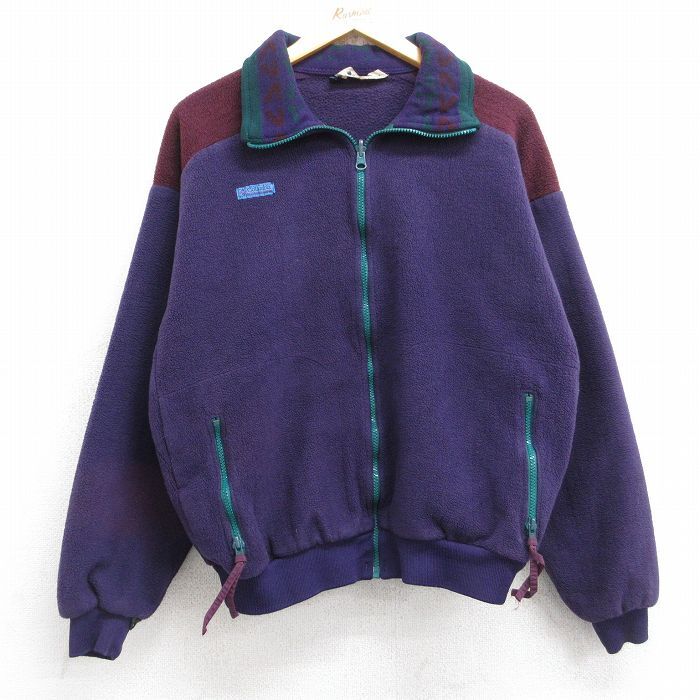 L/古着 コロンビア 長袖 フリース ジャケット メンズ 90s 紫 パープル 25oct28 中古 アウター拍卖