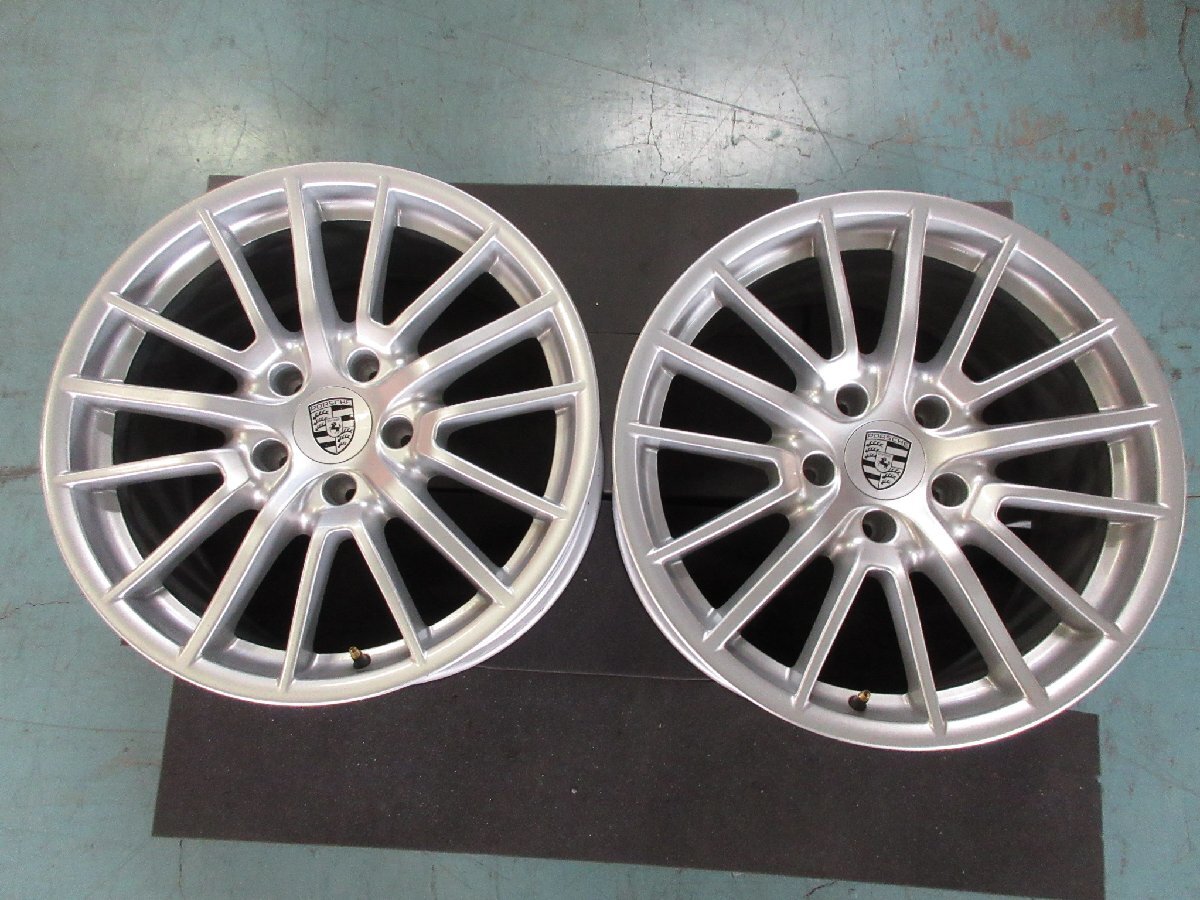 #540 ポルシェ 987ボクスター/ケイマン用 19インチアルミホイール リア2本 9.5J ET46 社外品拍卖