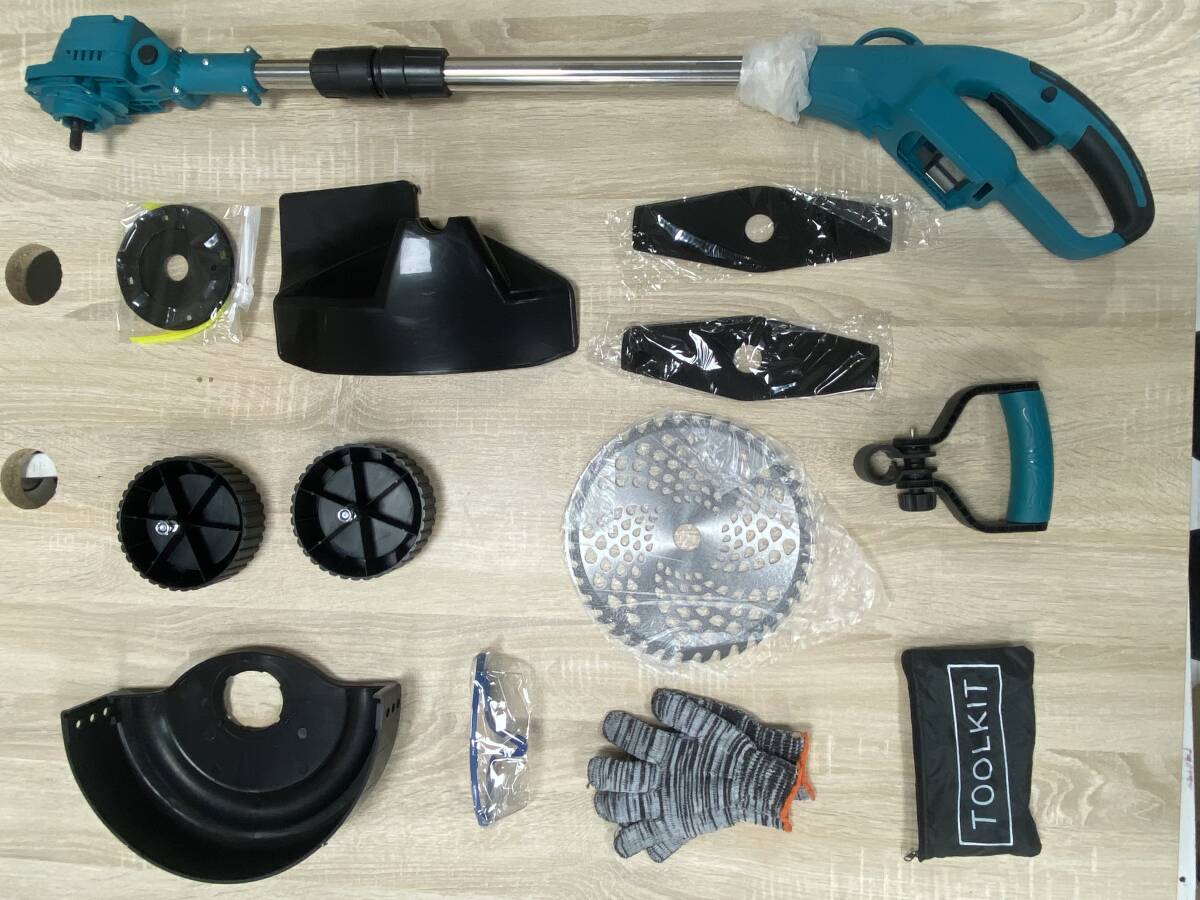 草刈り機 充電式 電動草刈機 コードレス マキタ18Vバッテリーを対応 9インチ刈払機 ブラシレスモータ付き 軽量 枝切り 芝生庭 雑草拍卖