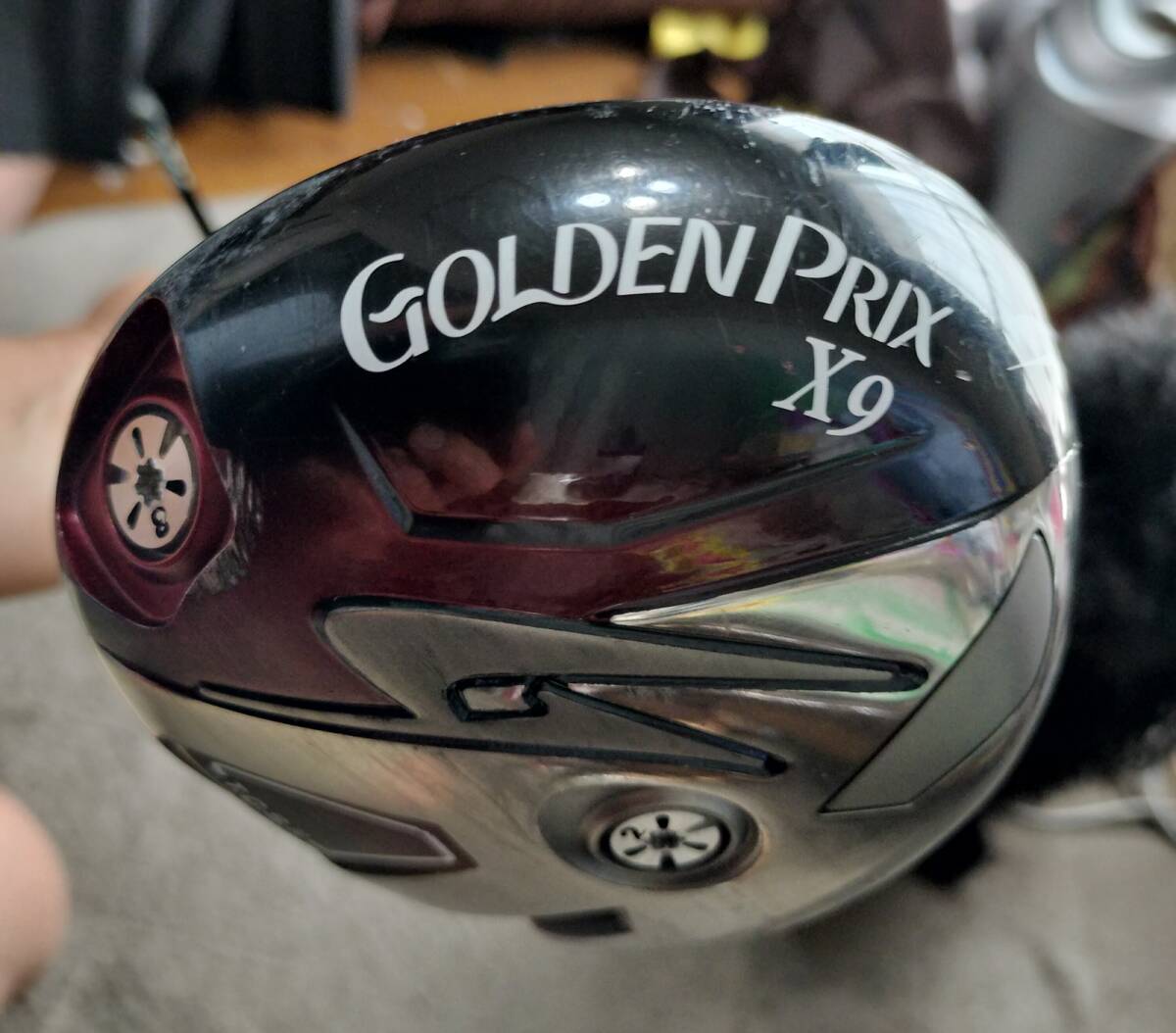 隠れた名器!つるやゴルフ渾身の飛び【GOLDEN PRIX X9】ドライバー! ヘッドカバー付き 拍卖