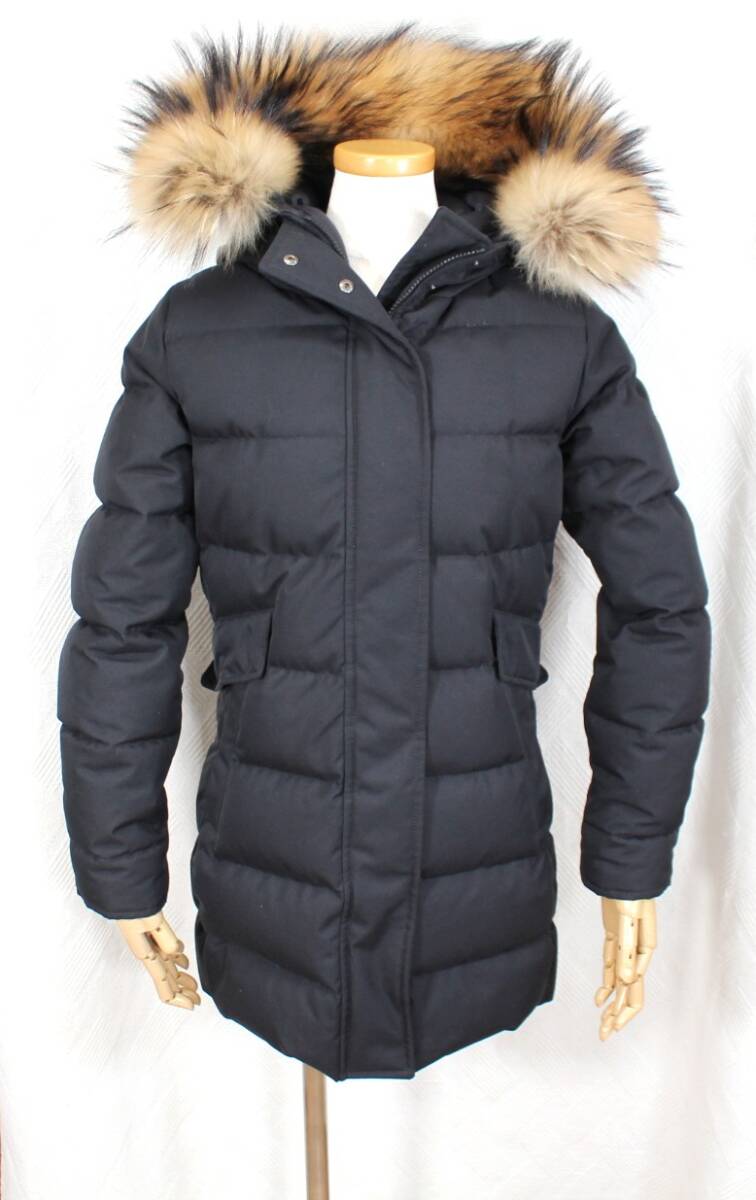 Y7029#◆中古品◆PYRENEX ピレネックス ダウンコート レディース ブラック サイズ 36拍卖