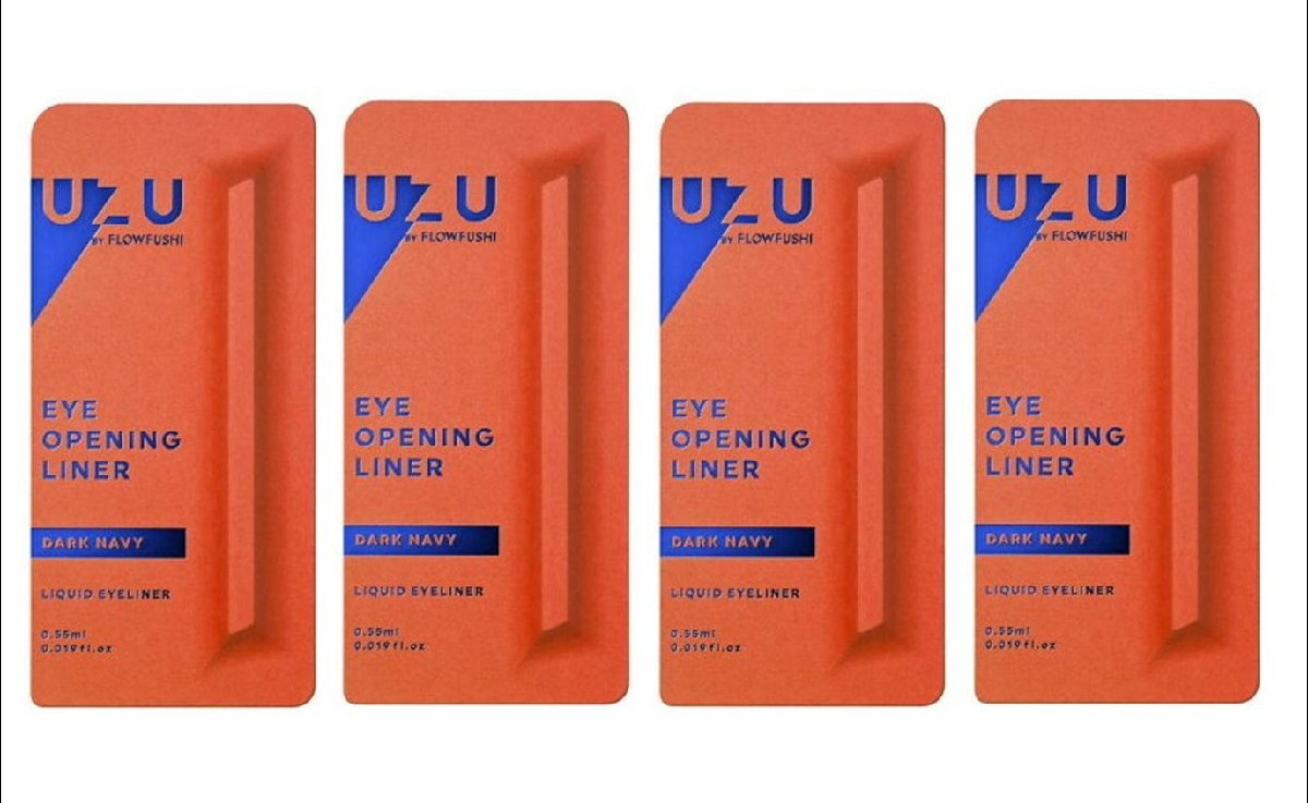 【定価1650円×4個セット】UZU BY FLOWFUSHI/フローフシ アイオープニングライナー ダークネイビー 新品拍卖
