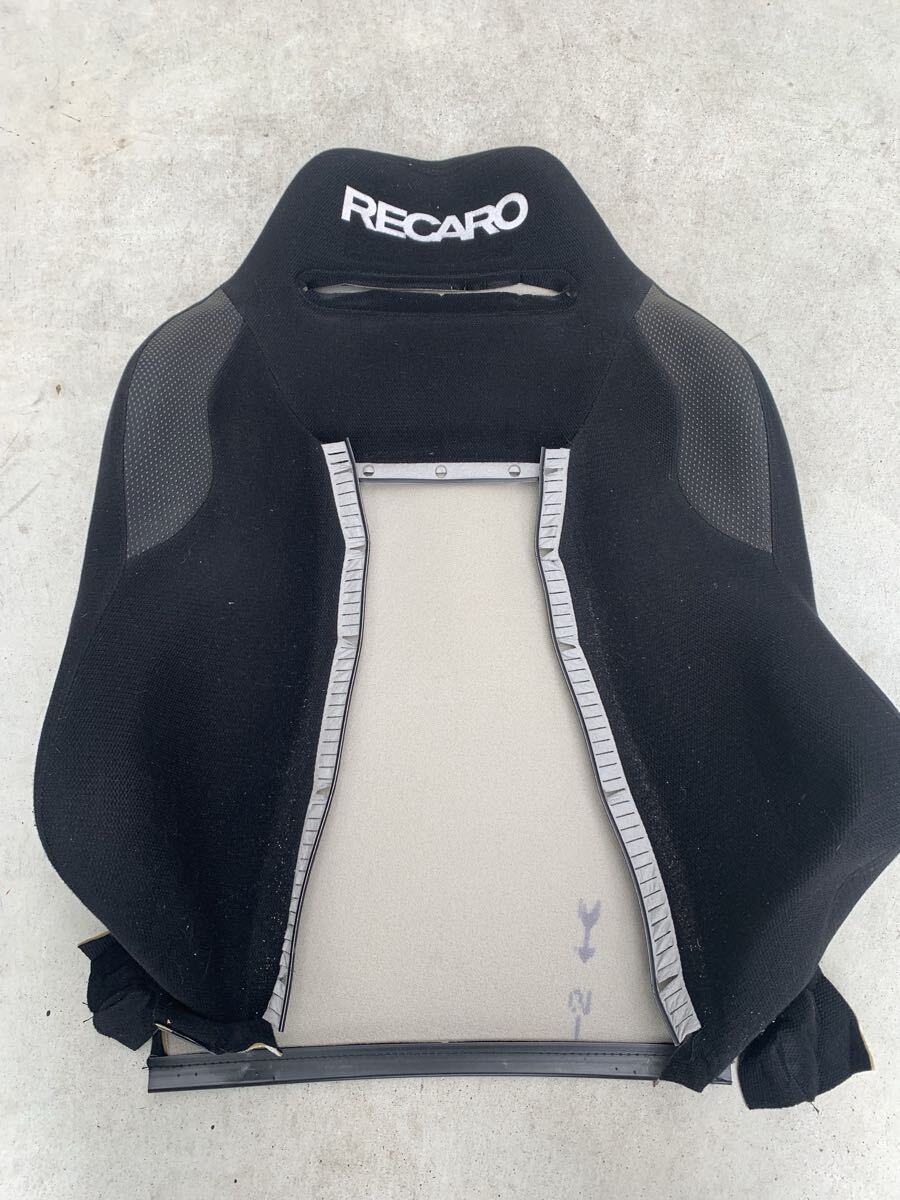 レカロ SR3 sr-3 トライアル 背面生地 バック文字 背面カバー RECARO シート パーツ 中古 座面 生地 部品 レストア 補修 張替え拍卖