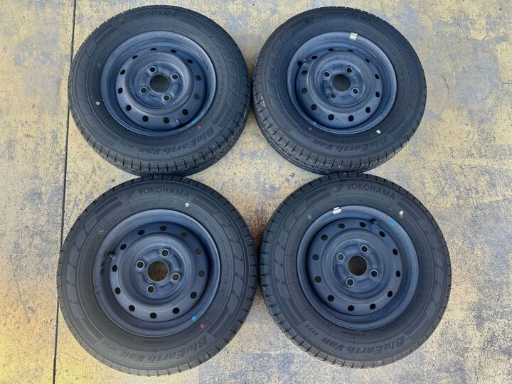 【 バリ山・新車外し 】エブリイ バン DA17V キャリイ DA16T 純正 BlueEarth - Van RY55 145/80R12 12インチ 24年製 4本セット★即決★拍卖