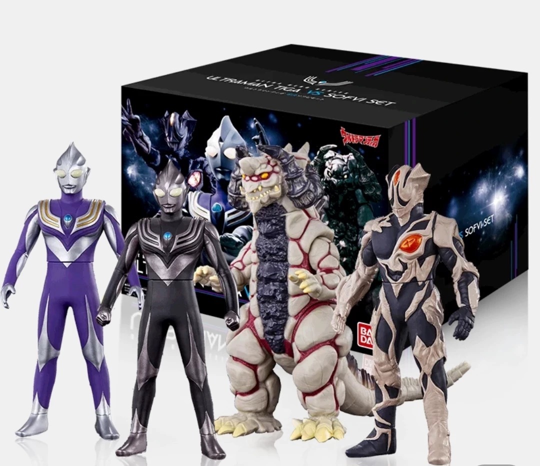 ウルトラマンティガ 怪獣ソフビ ティガダーク キリエロイド シルバゴン 中国限定拍卖