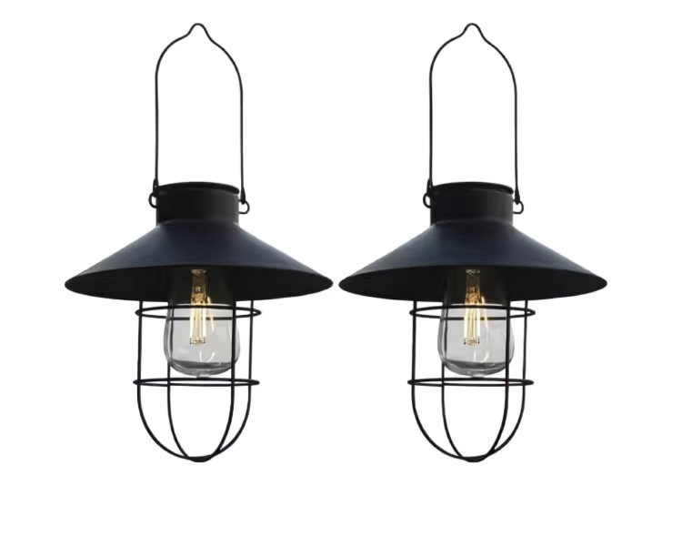 2個セット ソーラー LED ランタン アンティーク調 庭園 アウトドア ソーラーランタン 防水 ガーデンライト おしゃれ拍卖