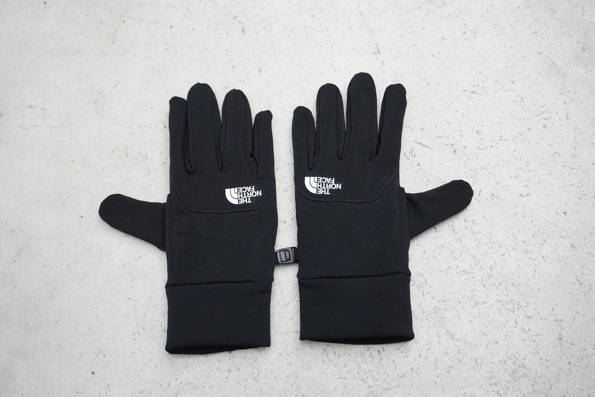 正規 THE NORTH FACE ノースフェイス Etip Glove イーチップ 手袋 保温 グローブ タッチ パネル 対応 NN62207 黒 本物 702P拍卖
