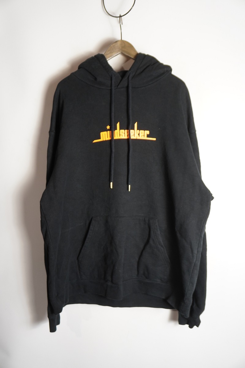 MINDSEEKER マインドシーカー ヘビー ウェイト スウェット パーカー トレーナー フーディー プルオーバー ロゴ MS-18AW-T04 黒 L 1019P★4拍卖
