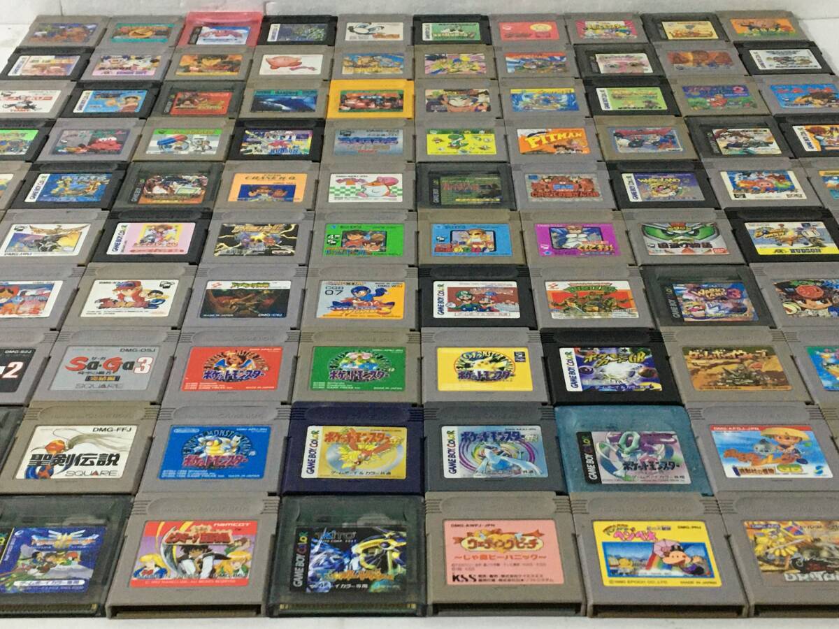 ★☆ソ787 GB ゲームボーイ ダブり無し 100本 まとめ売り ポケモン全種 ビタミーナ王国物語 ウェディングピーチ ドラクエ123 サガ123 他☆拍卖