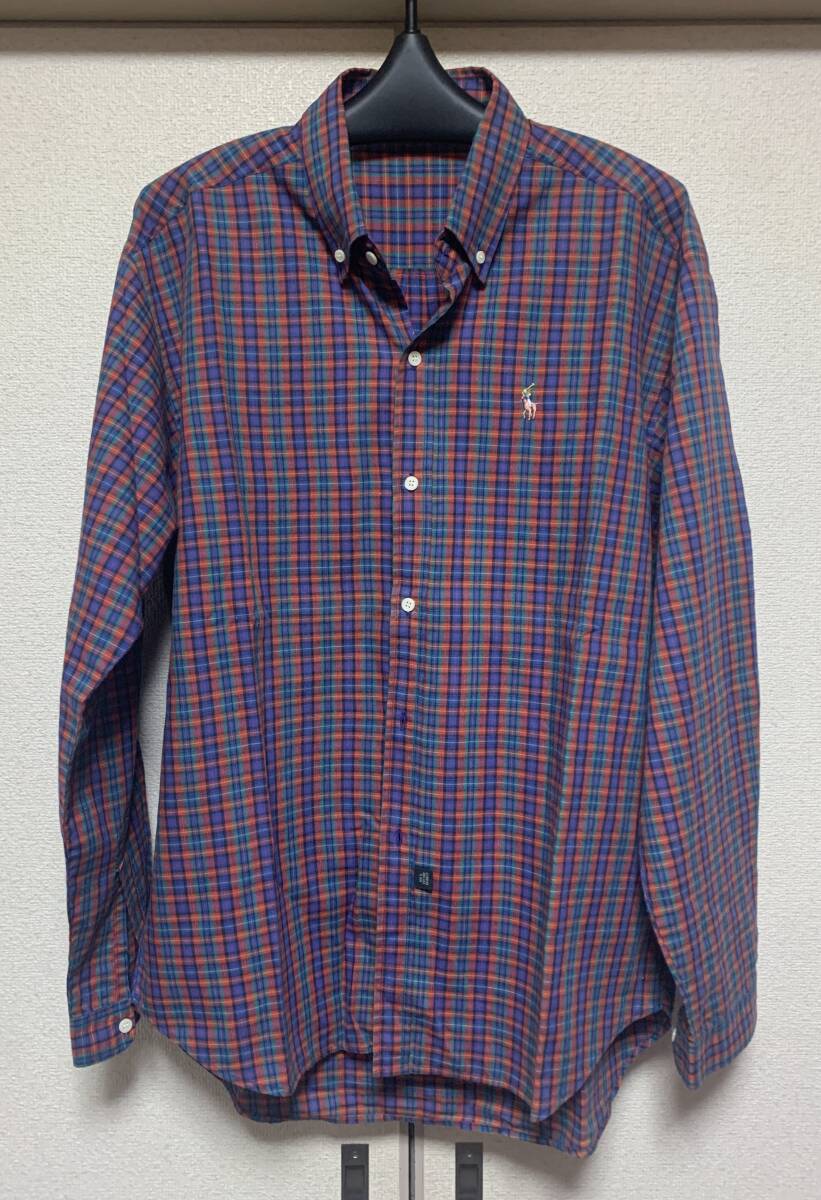 ♪♪ Ralph Lauren チェック柄 ボタンダウン シャツ L ユーズド ♪♪拍卖