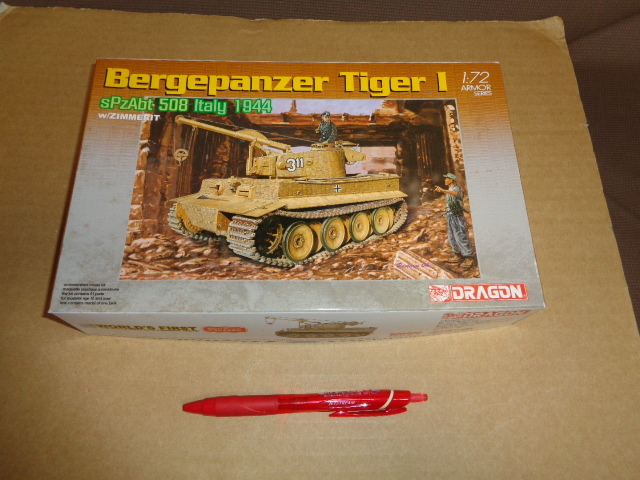 ドラゴン1/72スケール ドイツ軍ベルゲパンタータイガーⅠ 定形外660円送付拍卖