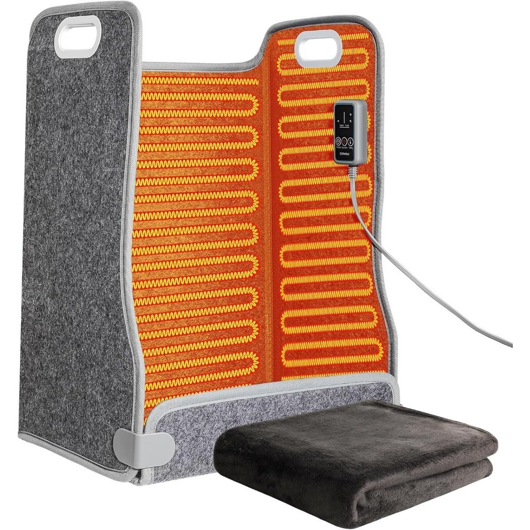 【足元 パネルヒーター】4折 デスクヒーター 四面発熱/折りたたみ式ヒーター/過熱保護/転倒オフ /5段階温度調 日本語取扱説明書付き G27820拍卖